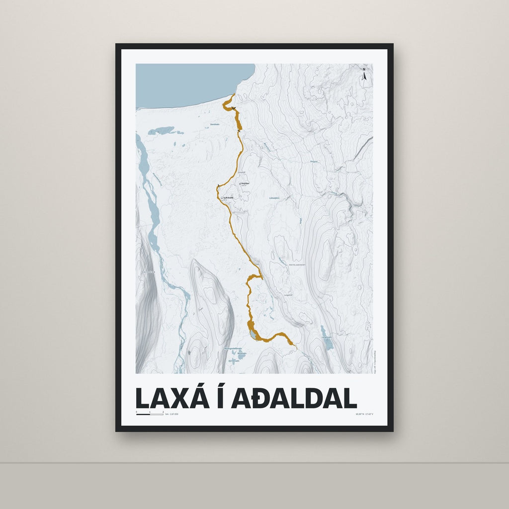 Laxá í Aðaldal – Ljóst, okkurgulur