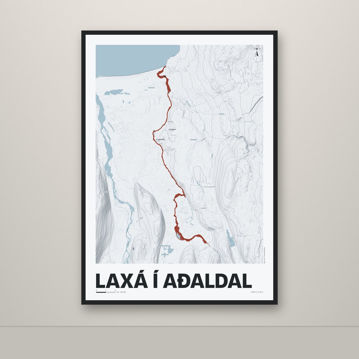Laxá í Aðaldal – Ljóst, rauður