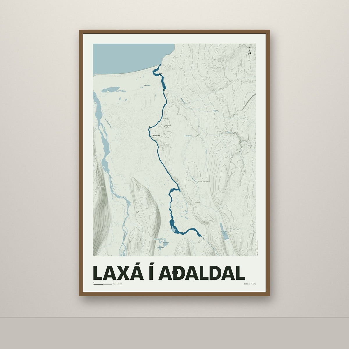 Laxá í Aðaldal – Mosi, blár
