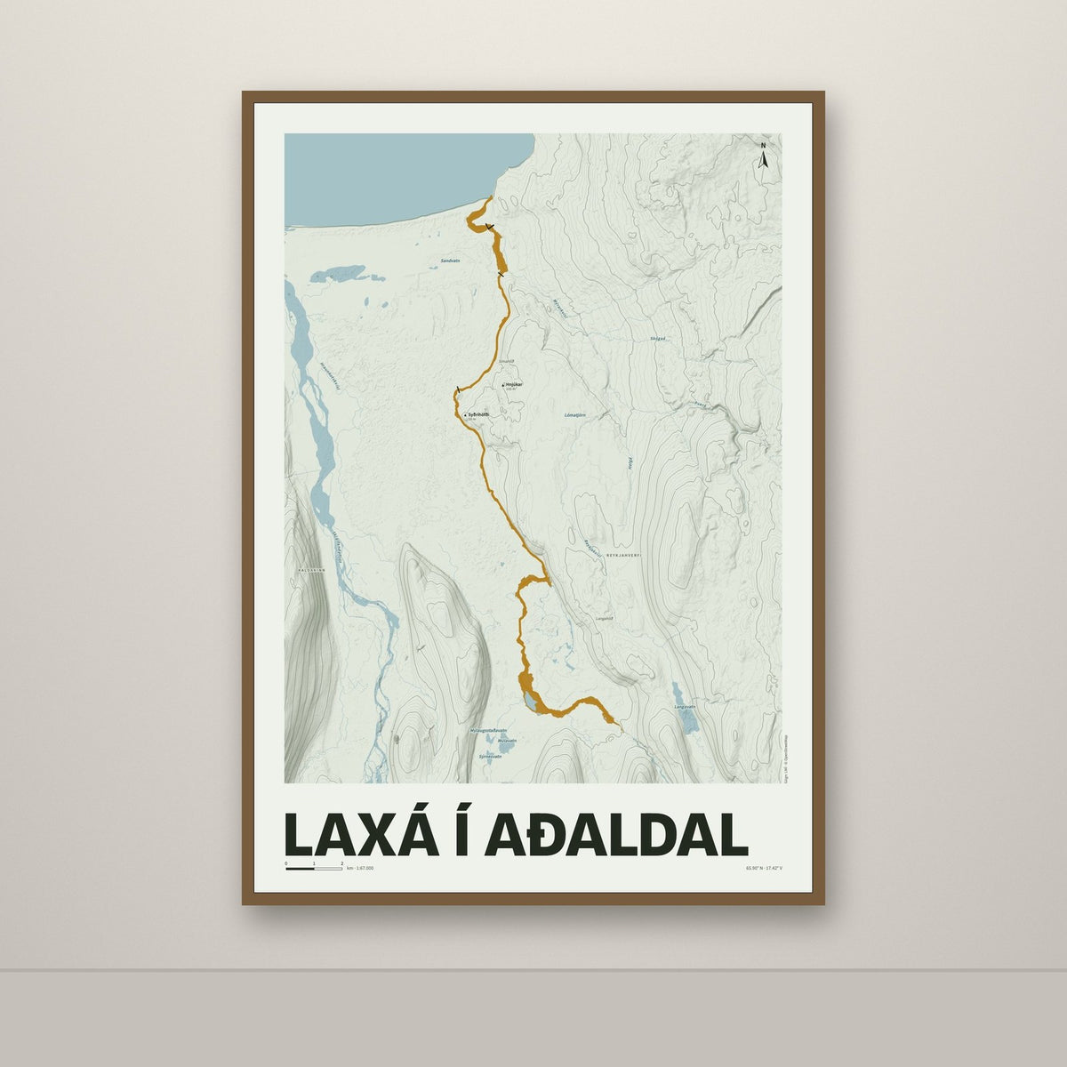 Laxá í Aðaldal – Mosi, okkurgulur