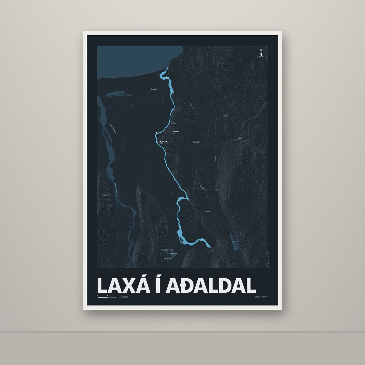 Laxá í Aðaldal – Nótt, blár