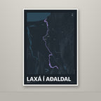 Laxá í Aðaldal – Nótt, lúpínufjólublár