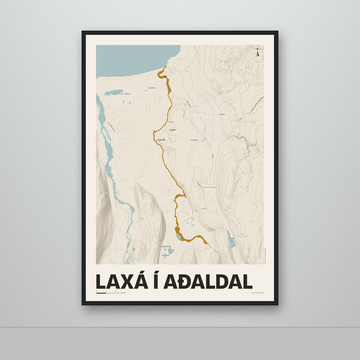 Laxá í Aðaldal – Sandur, okkurgulur