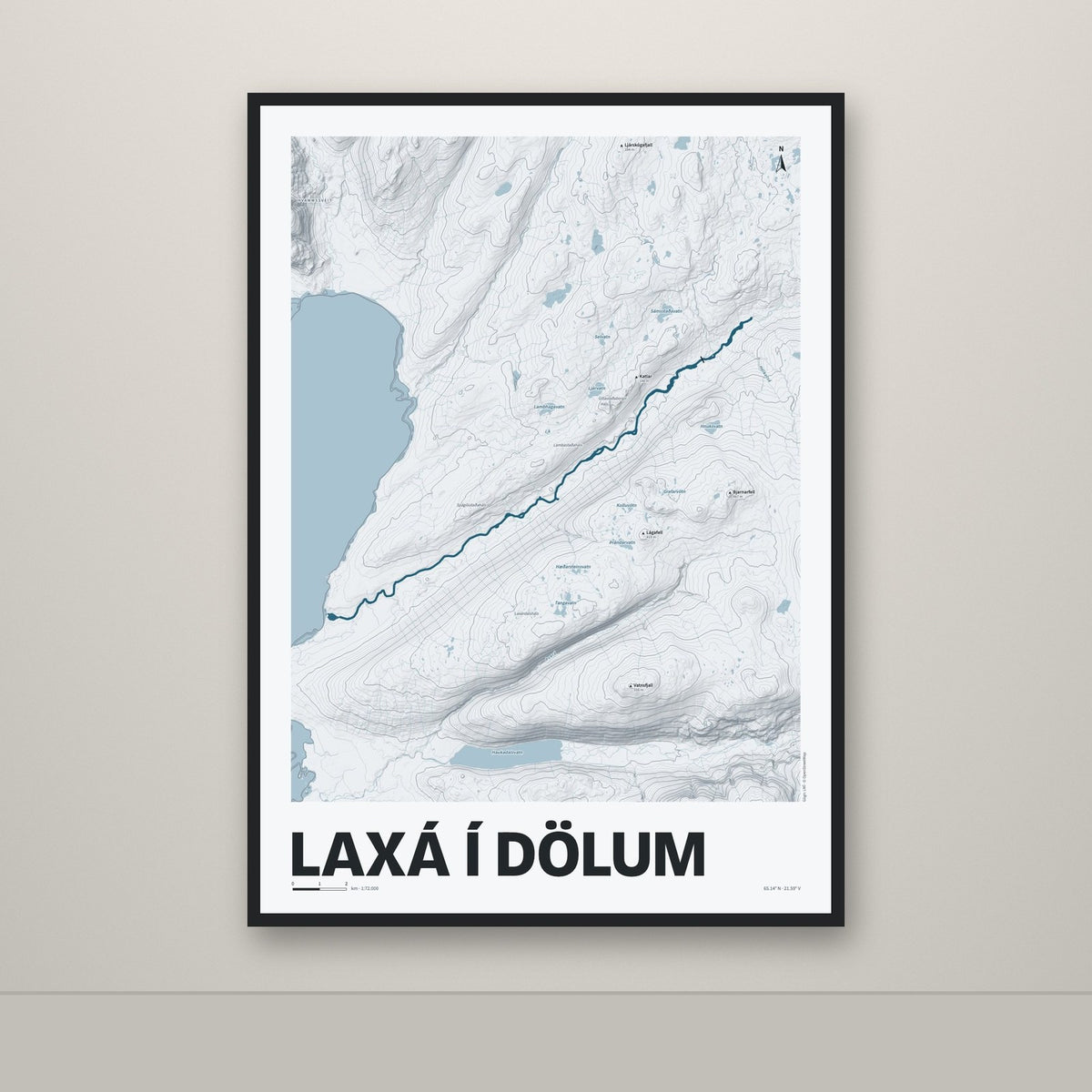Laxá í Dölum – Ljóst, blár
