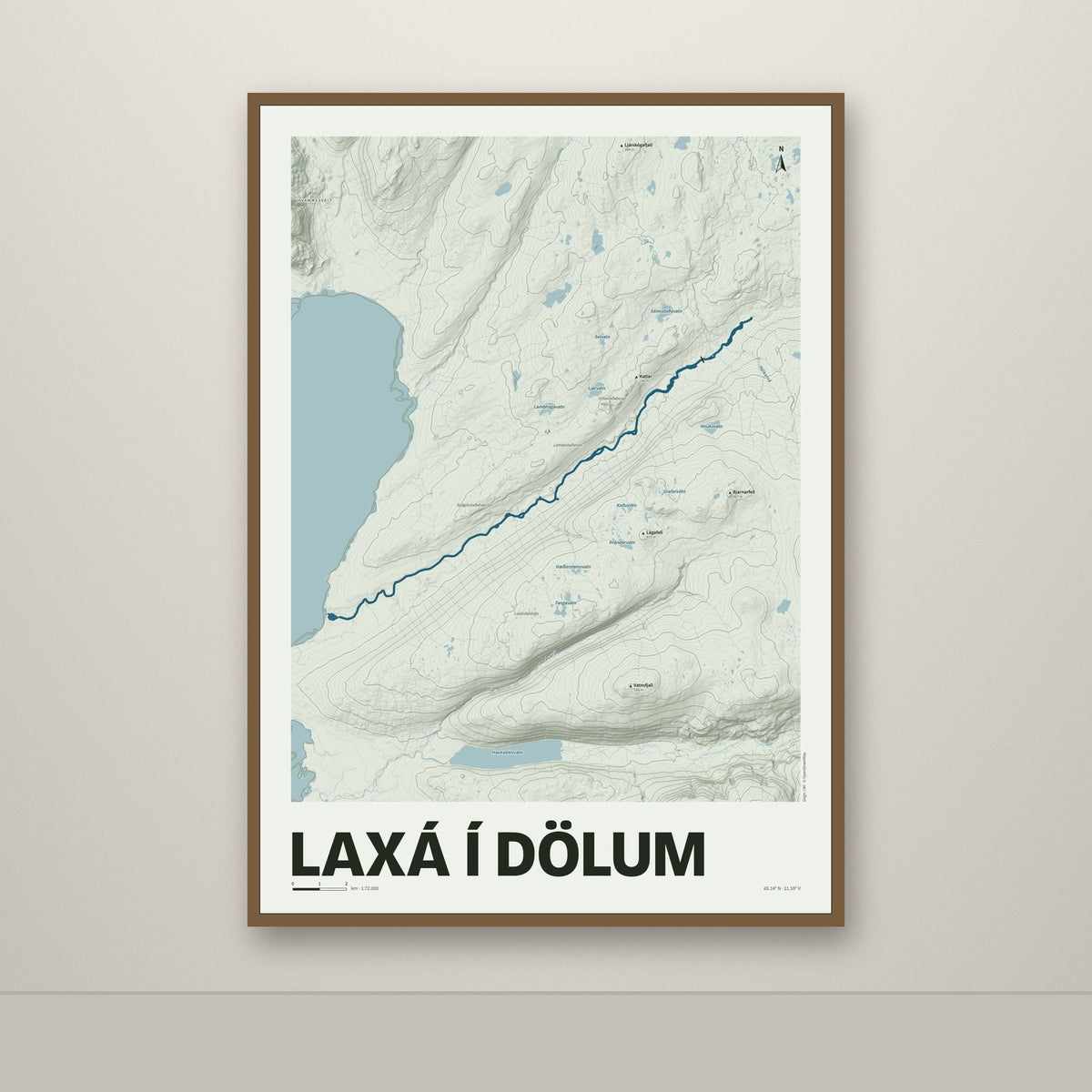 Laxá í Dölum – Mosi, blár