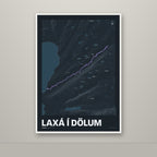 Laxá í Dölum – Nótt, lúpínufjólublár