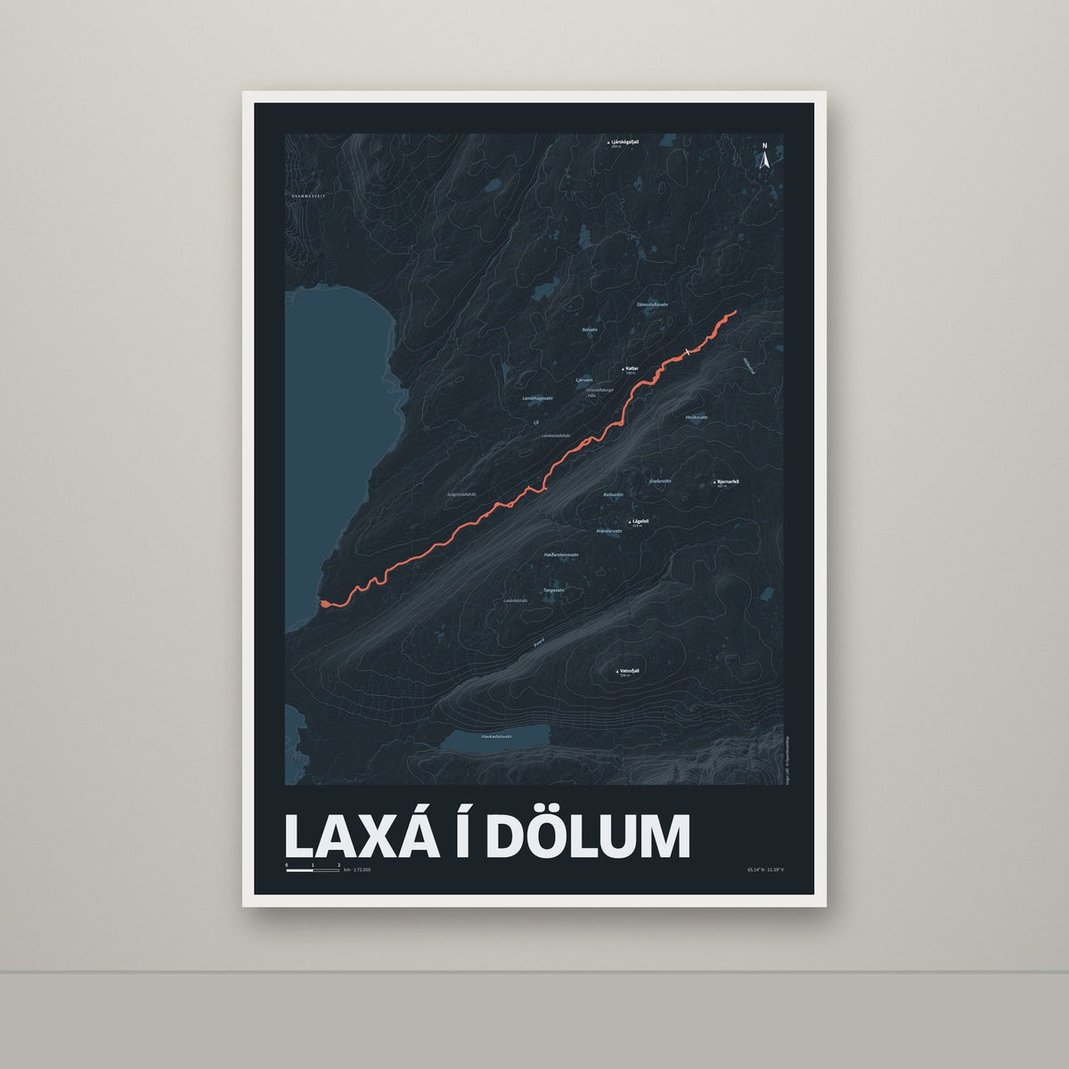 Laxá í Dölum – Nótt, rauður