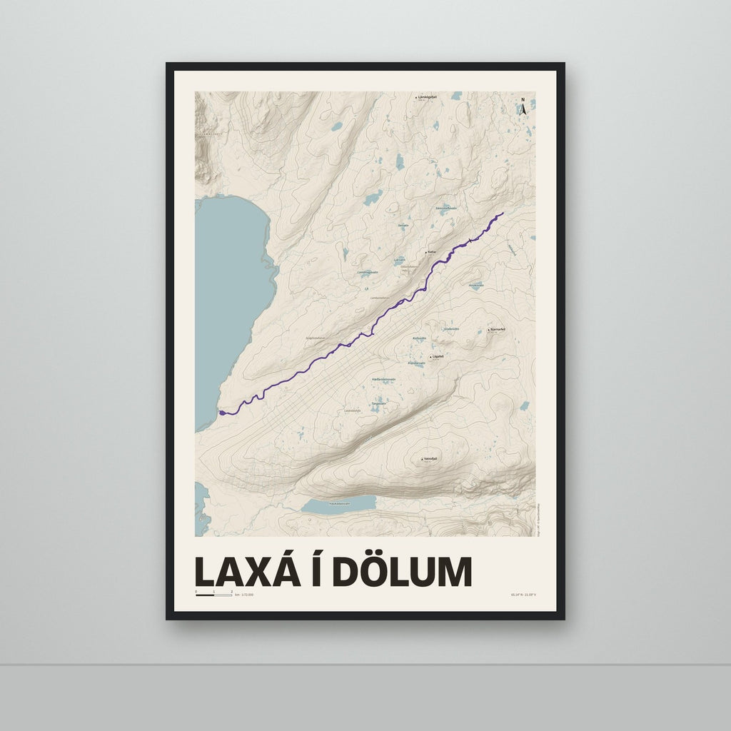 Laxá í Dölum – Sandur, lúpínufjólublár