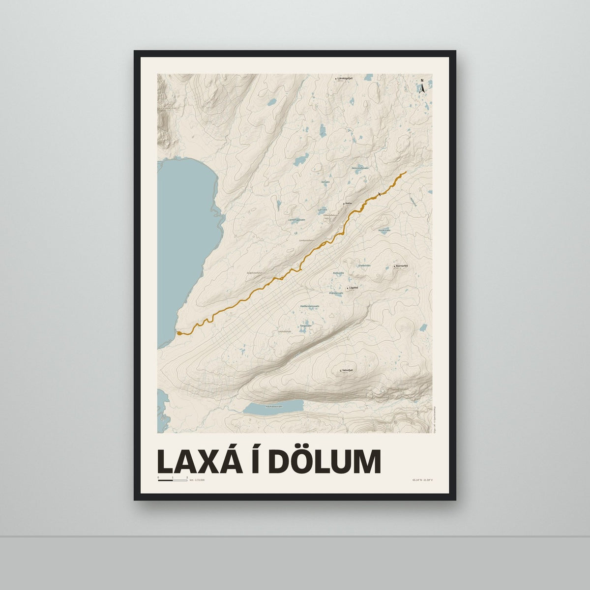 Laxá í Dölum – Sandur, okkurgulur