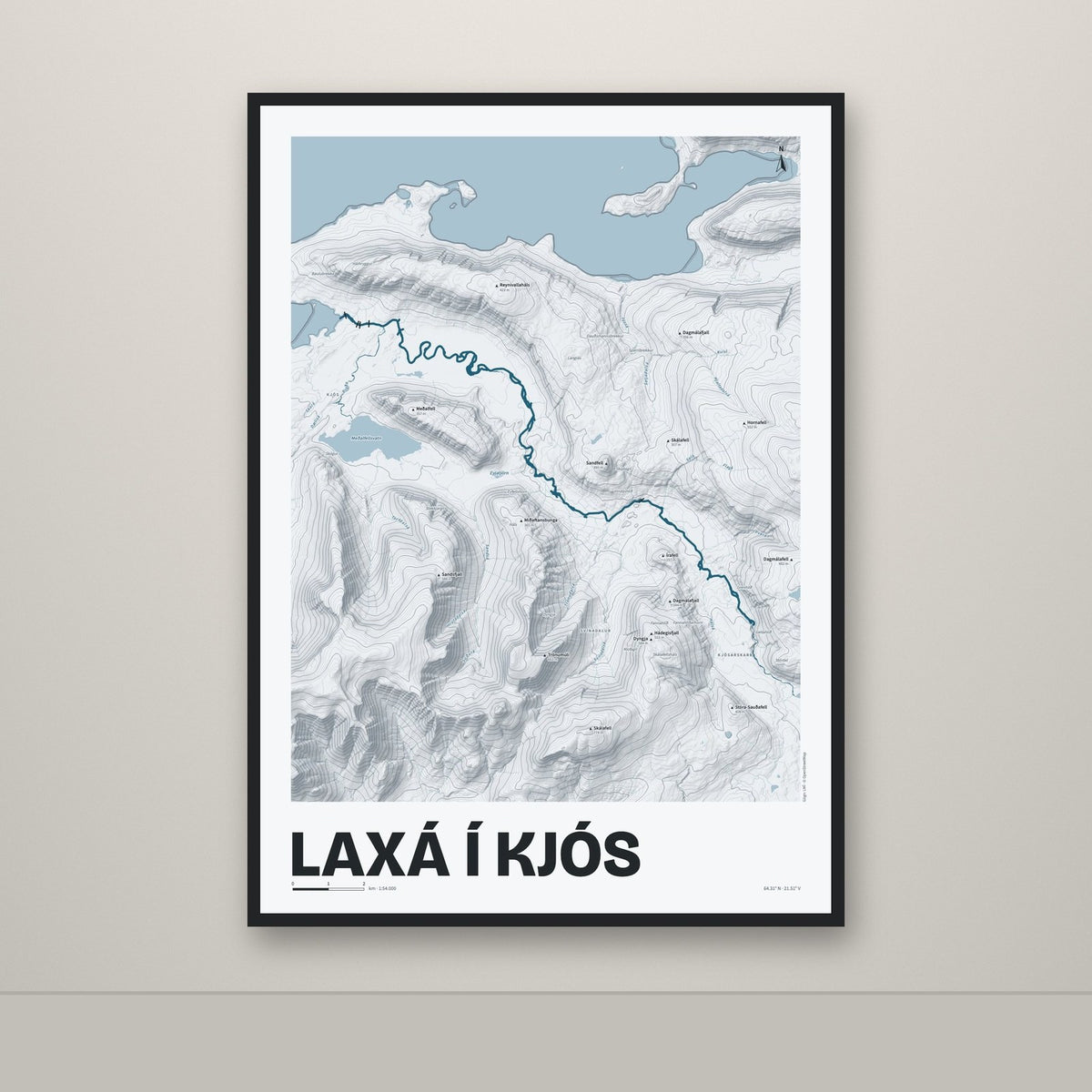 Laxá í Kjós – Ljóst, blár