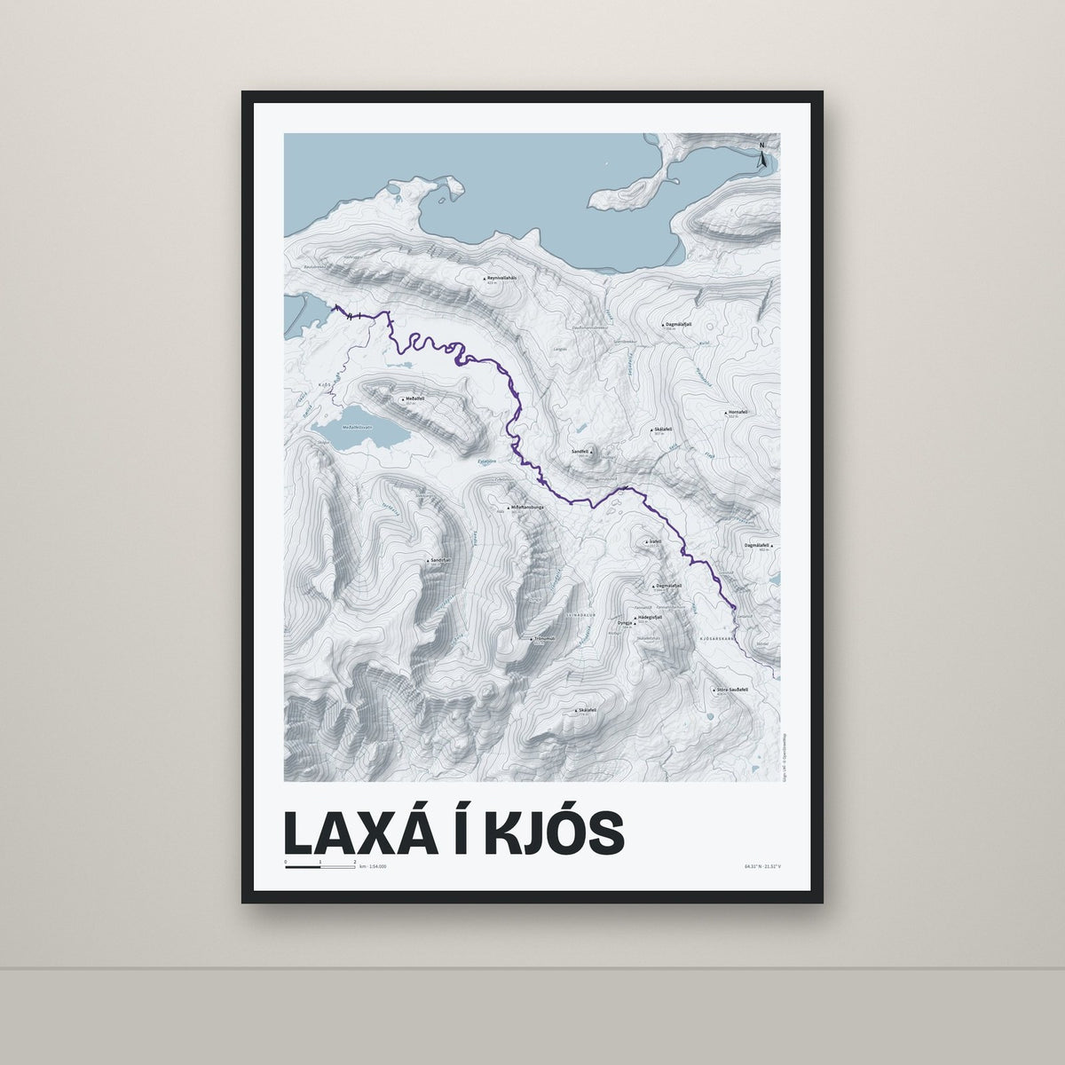 Laxá í Kjós – Ljóst, lúpínufjólublár