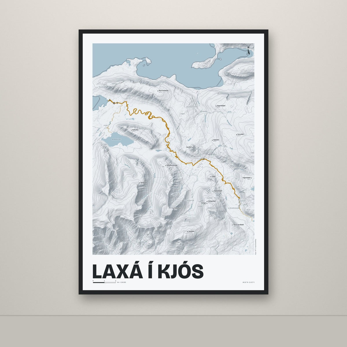 Laxá í Kjós – Ljóst, okkurgulur