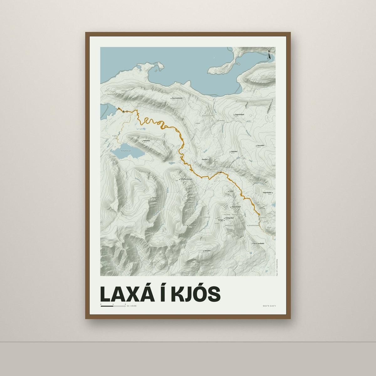 Laxá í Kjós – Mosi, okkurgulur
