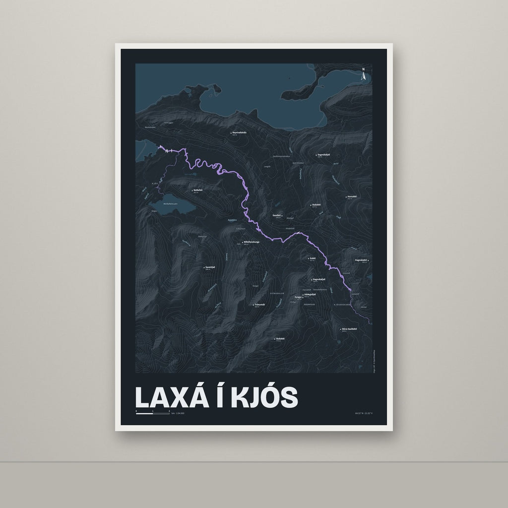 Laxá í Kjós – Nótt, lúpínufjólublár