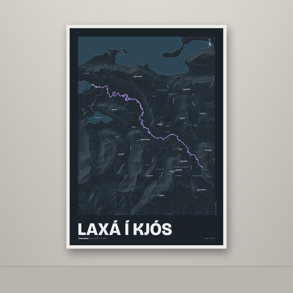 Laxá í Kjós – Nótt, lúpínufjólublár