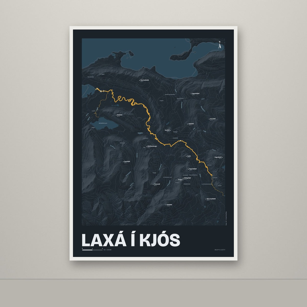 Laxá í Kjós – Nótt, okkurgulur
