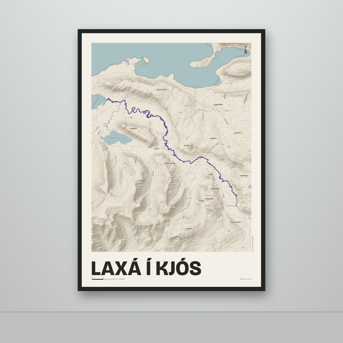 Laxá í Kjós – Sandur, lúpínufjólublár