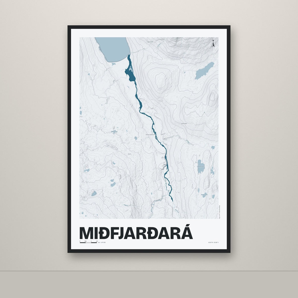 Miðfjarðará – Ljóst, blár