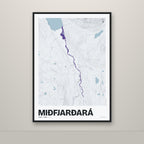 Miðfjarðará – Ljóst, lúpínufjólublár