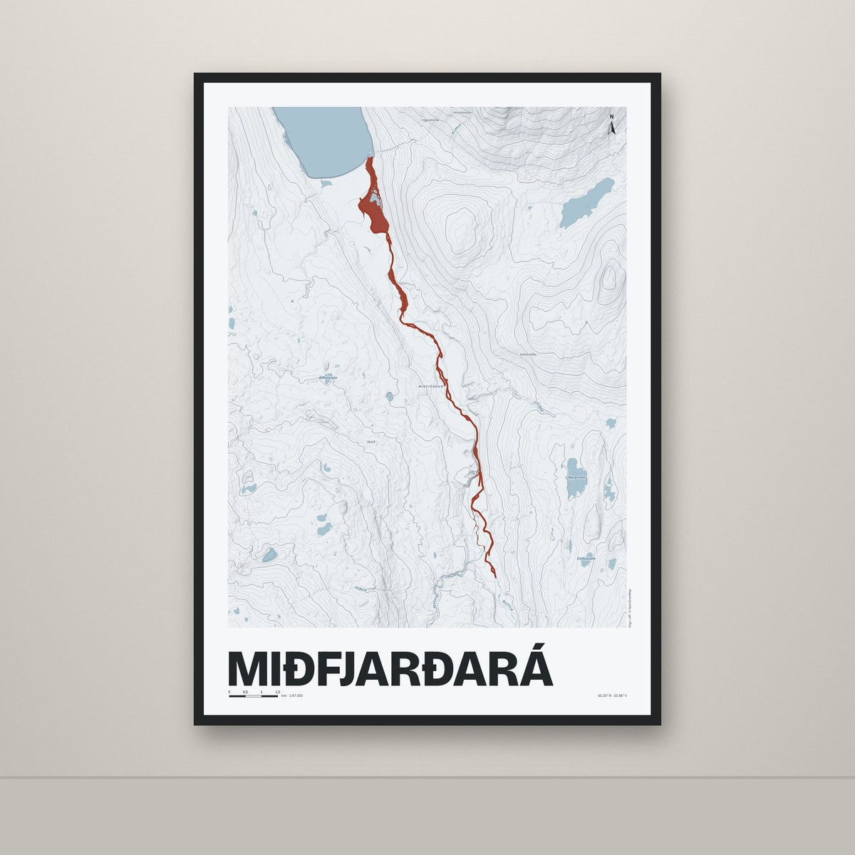 Miðfjarðará – Ljóst, rauður