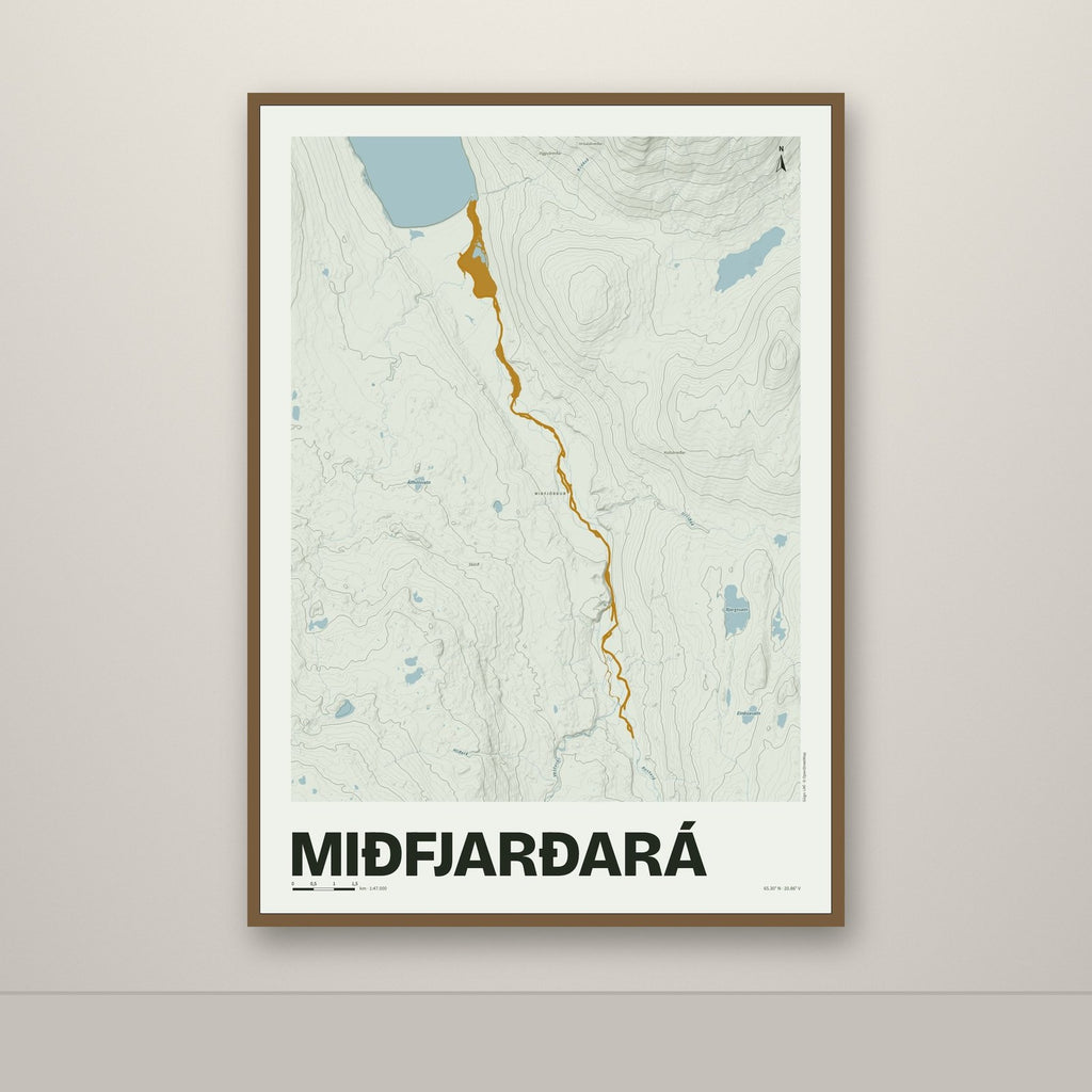 Miðfjarðará – Mosi, okkurgulur