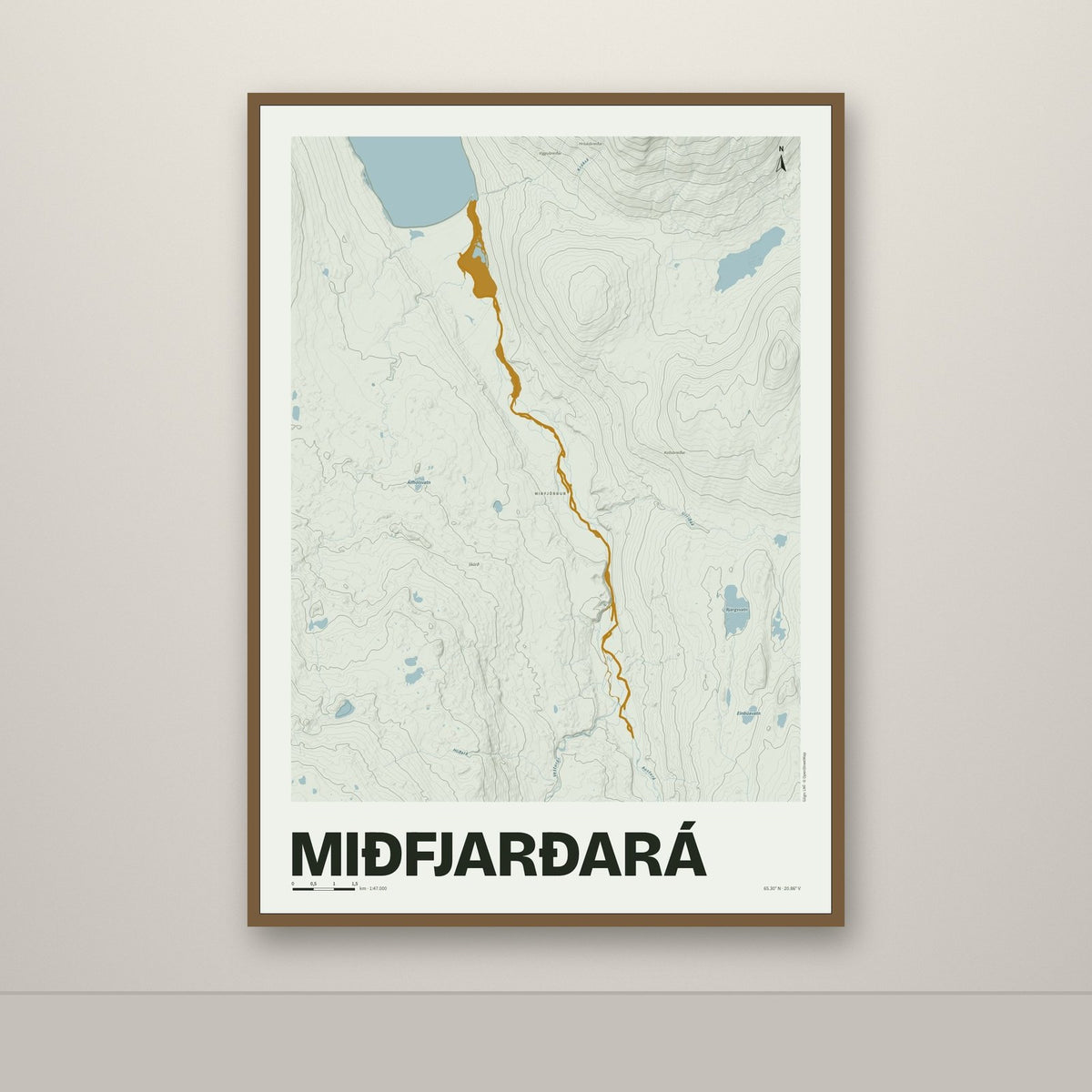 Miðfjarðará – Mosi, okkurgulur