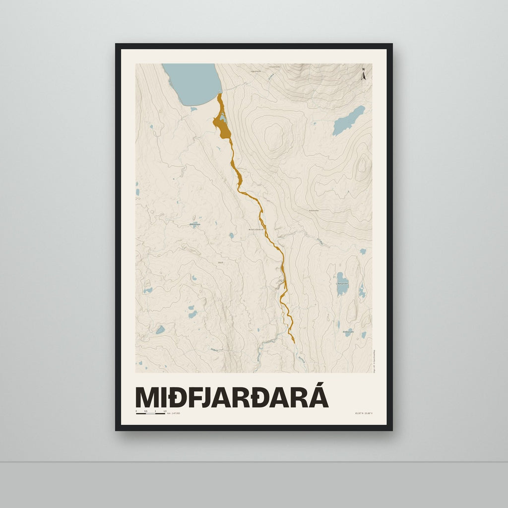 Miðfjarðará – Sandur, okkurgulur