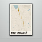 Miðfjarðará – Sandur, okkurgulur