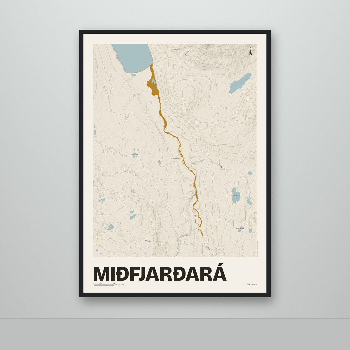 Miðfjarðará – Sandur, okkurgulur
