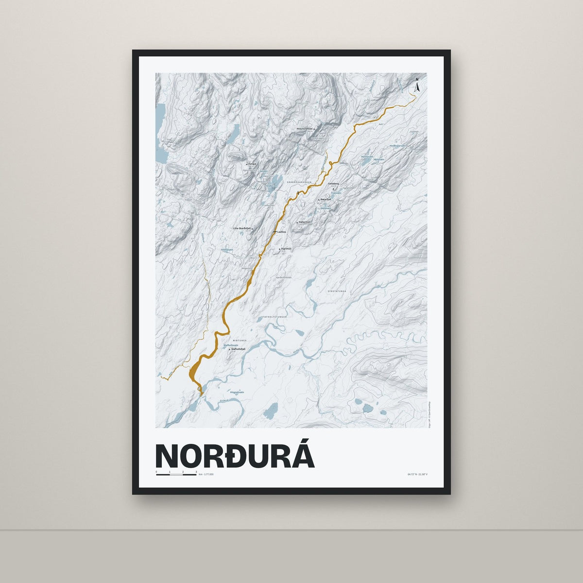 Norðurá – Ljóst, okkurgulur