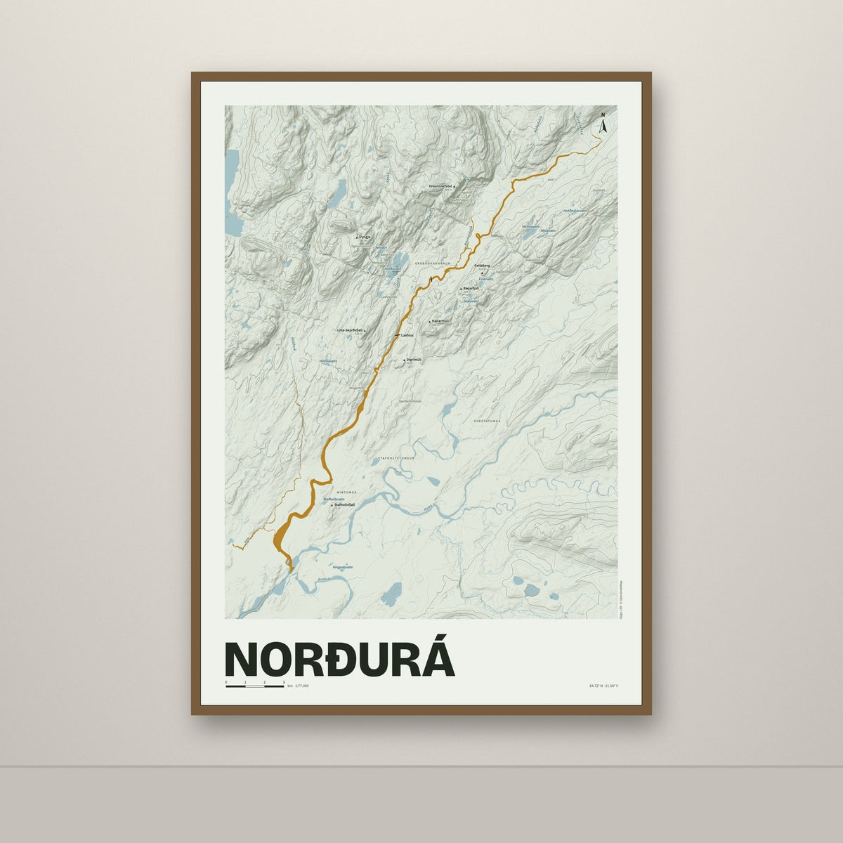 Norðurá – Mosi, okkurgulur