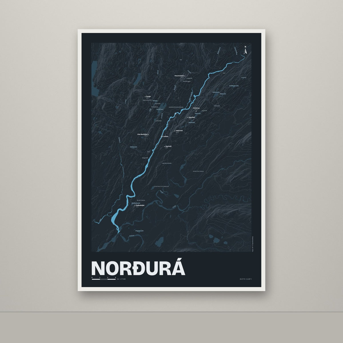 Norðurá – Nótt, blár