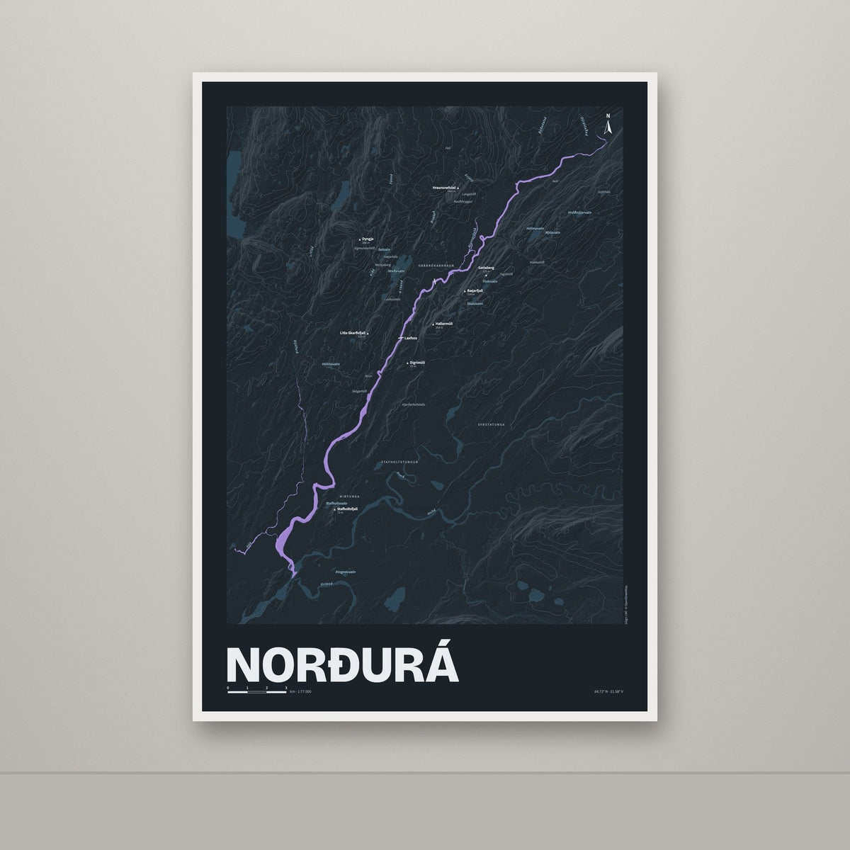 Norðurá – Nótt, lúpínufjólublár