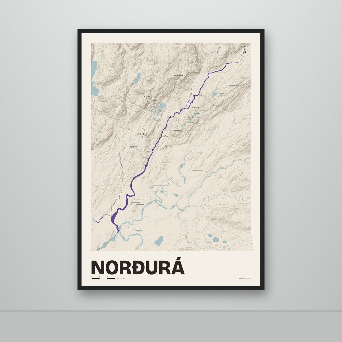 Norðurá – Sandur, lúpínufjólublár