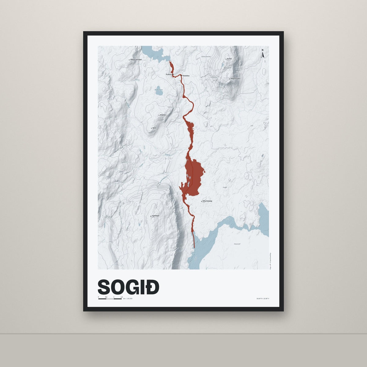 Sogið – Ljóst, rauður