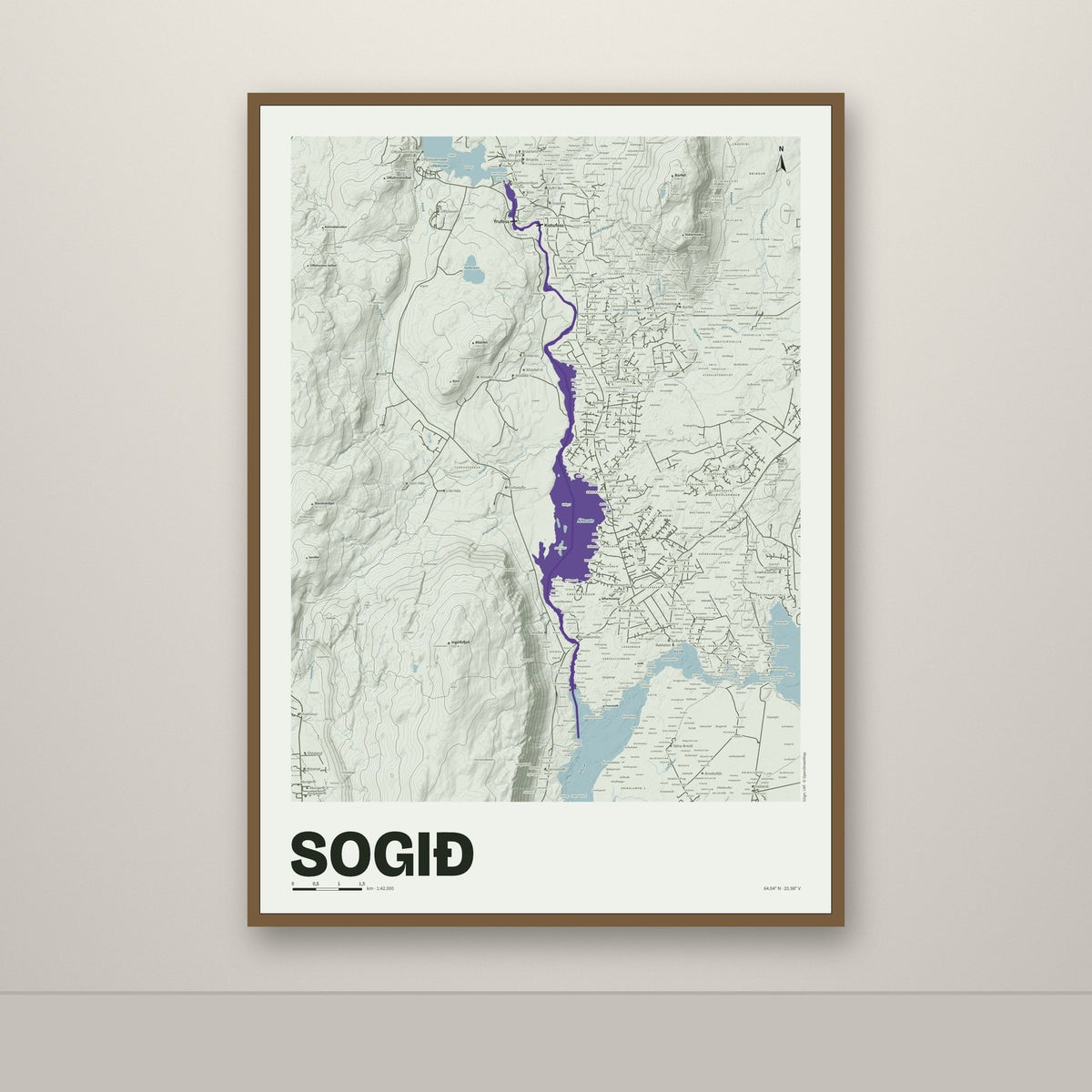 Sogið – Mosi, lúpínufjólublár