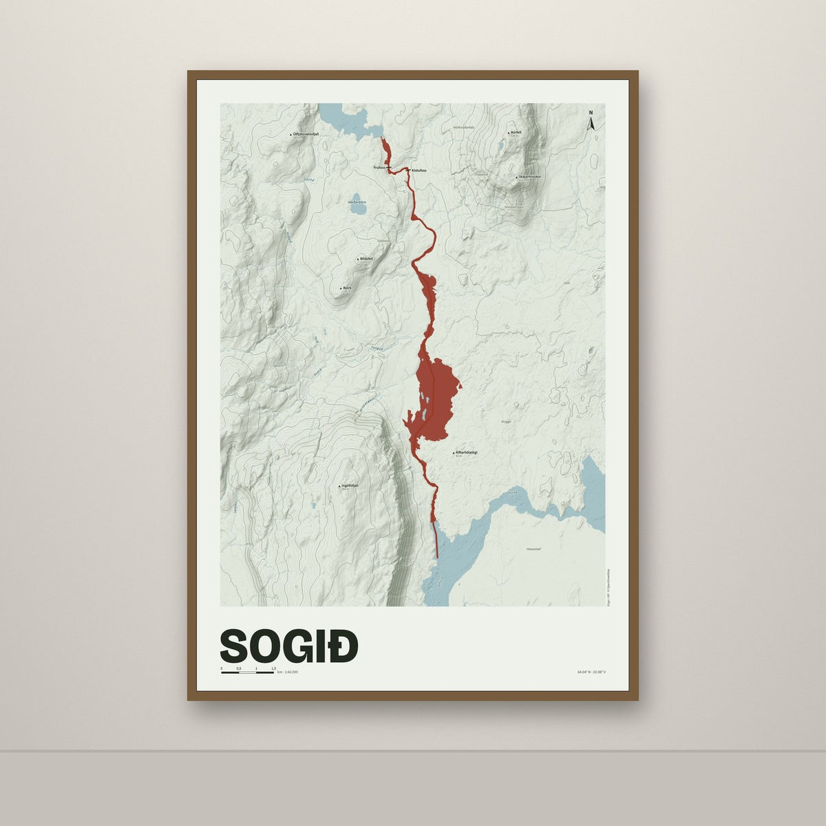 Sogið – Mosi, rauður