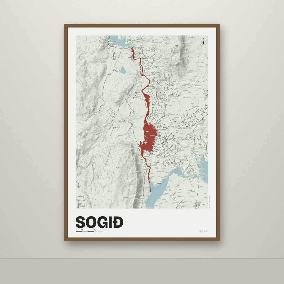 Sogið – Mosi, rauður