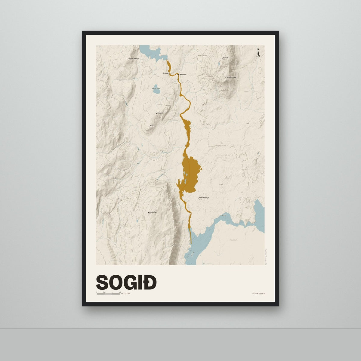 Sogið – Sandur, okkurgulur