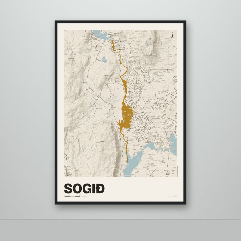 Sogið – Sandur, okkurgulur