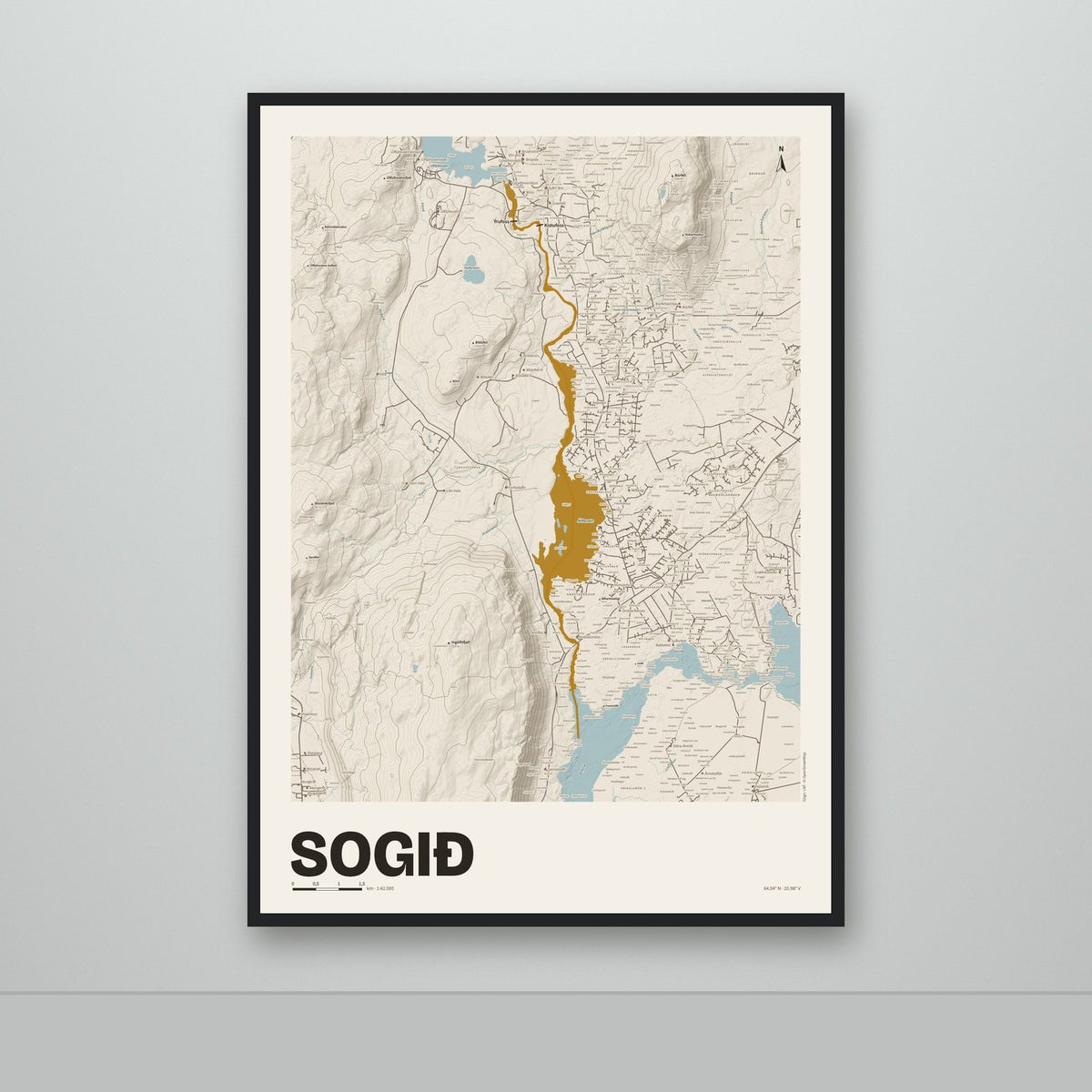 Sogið – Sandur, okkurgulur