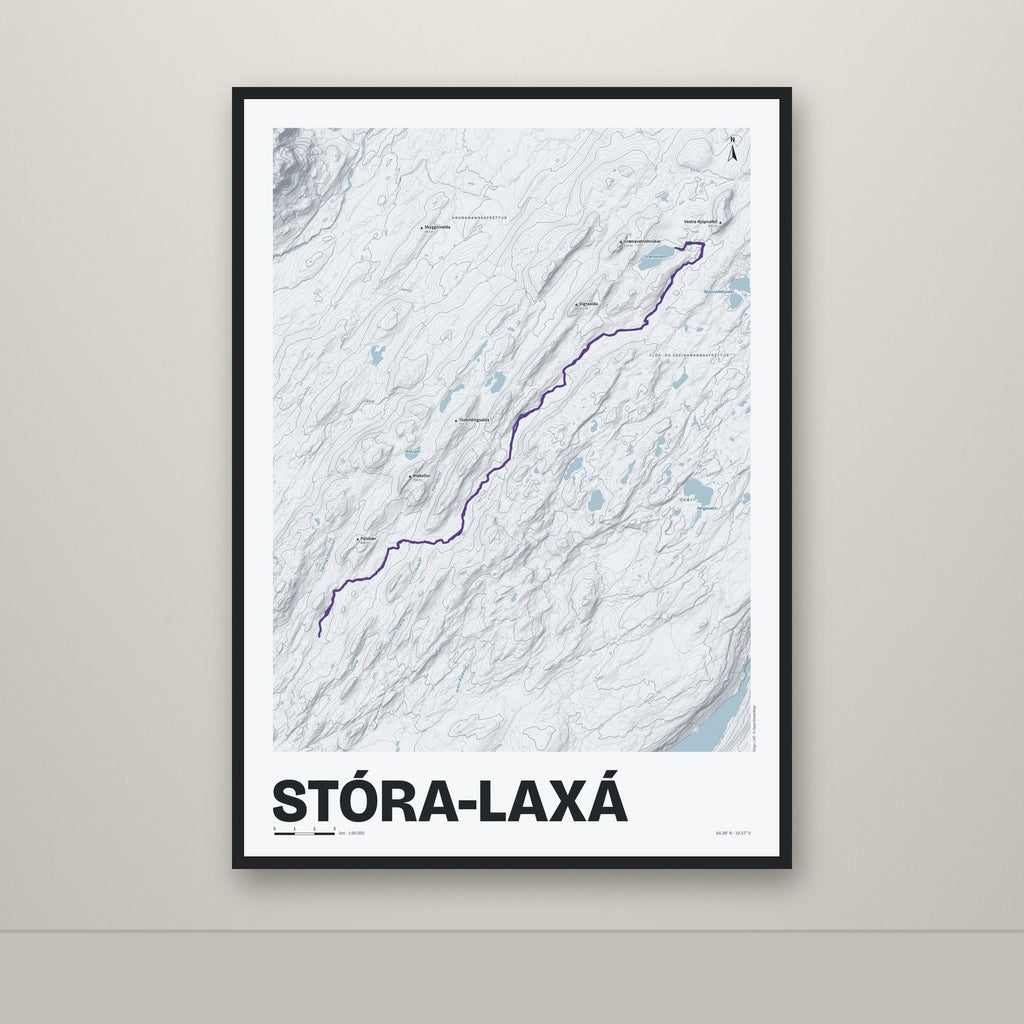 Stóra-Laxá – Ljóst, lúpínufjólublár