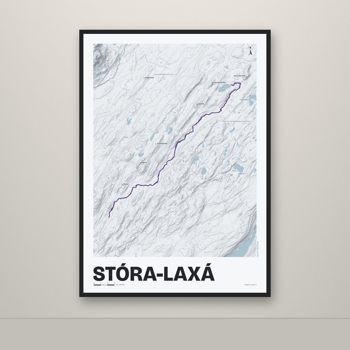 Stóra-Laxá – Ljóst, lúpínufjólublár
