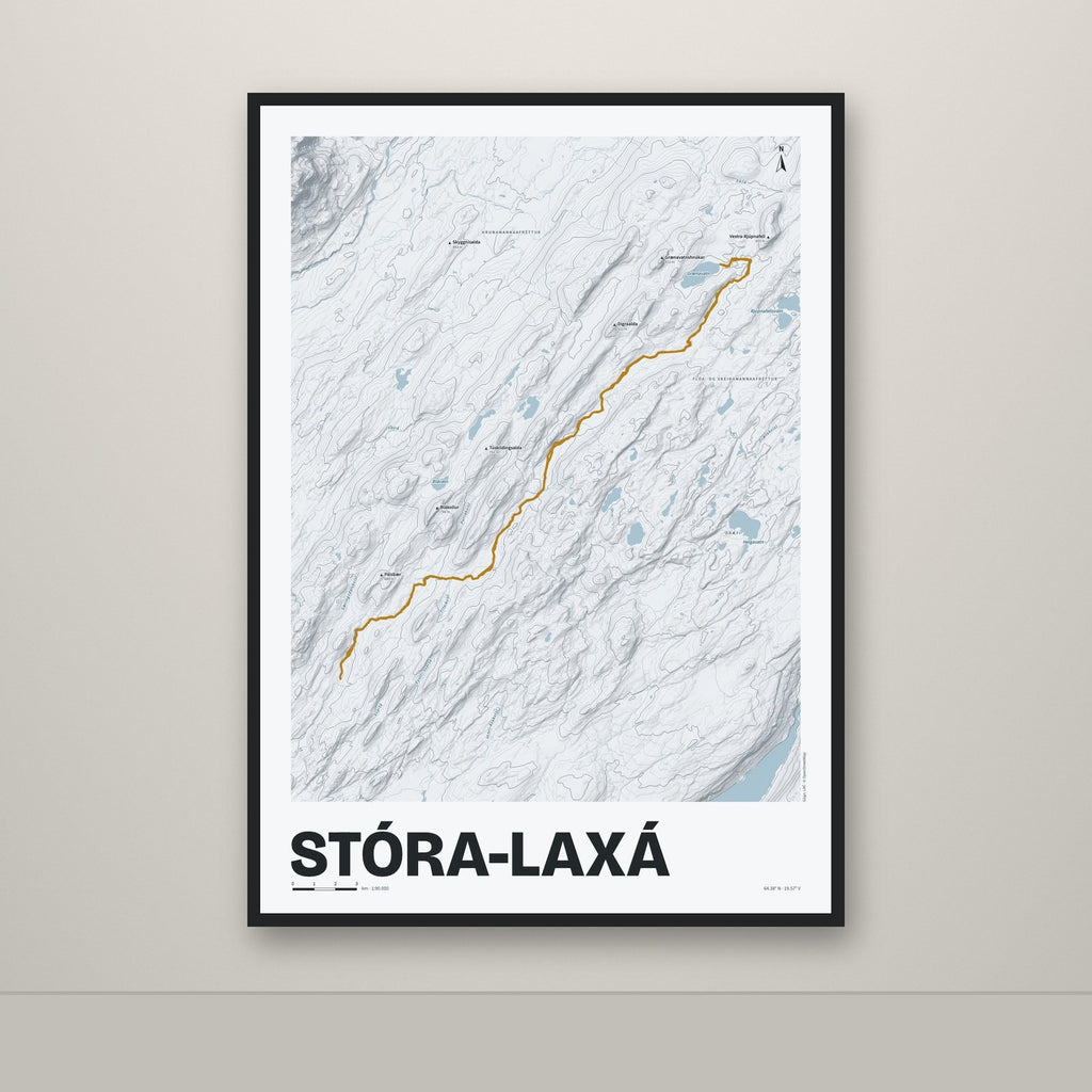 Stóra-Laxá – Ljóst, okkurgulur