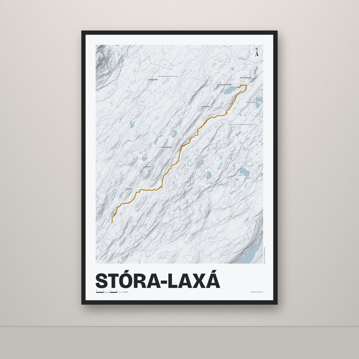 Stóra-Laxá – Ljóst, okkurgulur