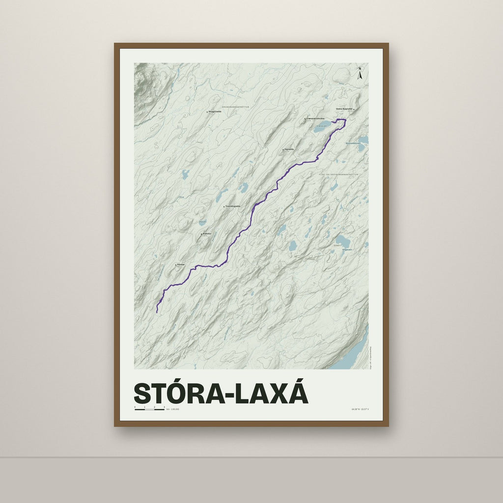 Stóra-Laxá – Mosi, lúpínufjólublár