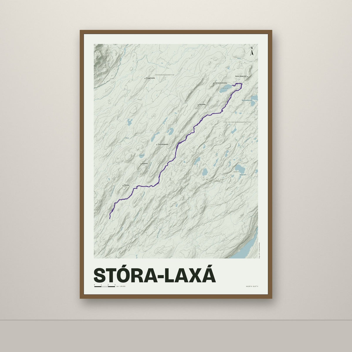 Stóra-Laxá – Mosi, lúpínufjólublár