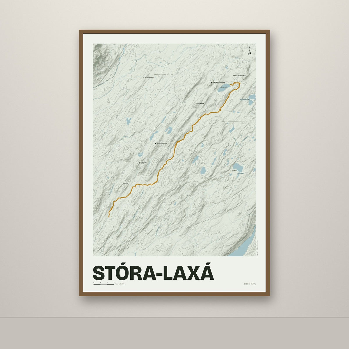 Stóra-Laxá – Mosi, okkurgulur