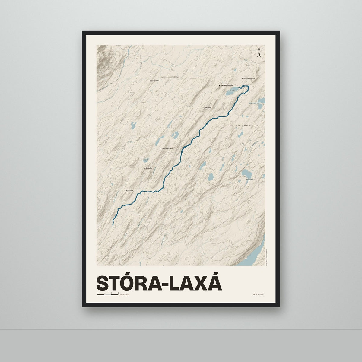Stóra-Laxá – Sandur, blár