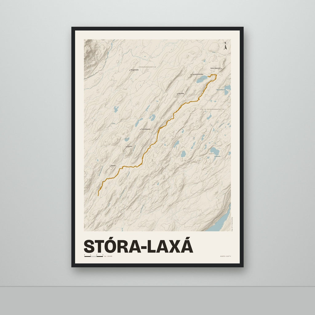 Stóra-Laxá – Sandur, okkurgulur